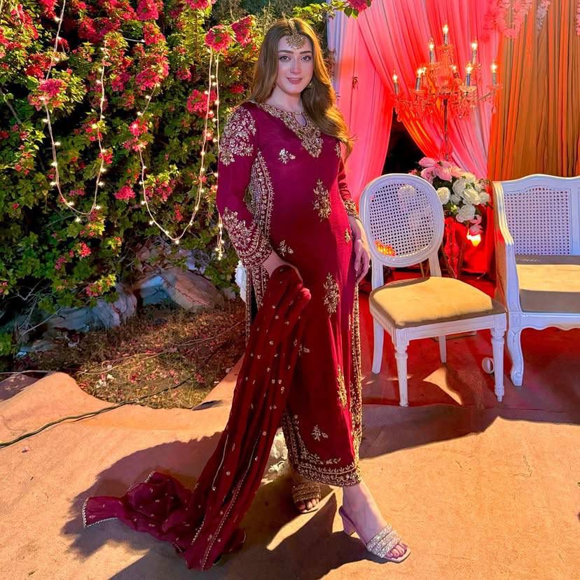 DESIGNER HEAVY PARTY WEAR TOP WITH PLAZZO