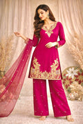 KURTI, PLAZAA AND DUPATTA WITH BEAUTIFUL EMBROIDERY SEQUENCE WORK