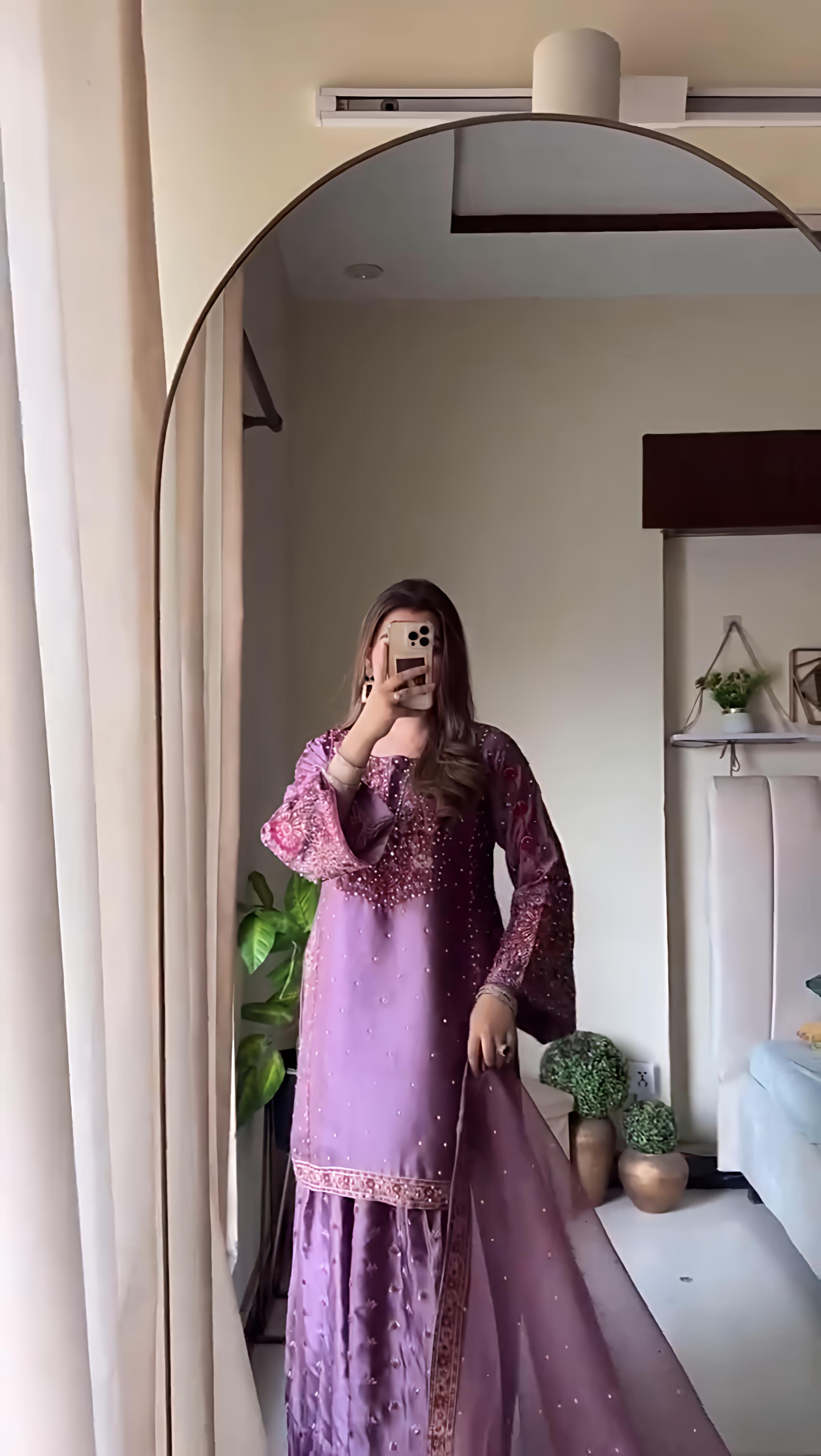 New Designer Party Wear Look Top-Palazzo and Dupatta with Heavy Embroidery Work