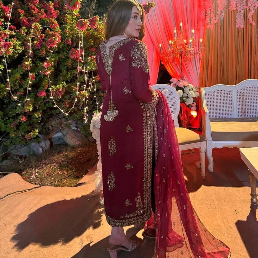 DESIGNER HEAVY PARTY WEAR TOP WITH PLAZZO